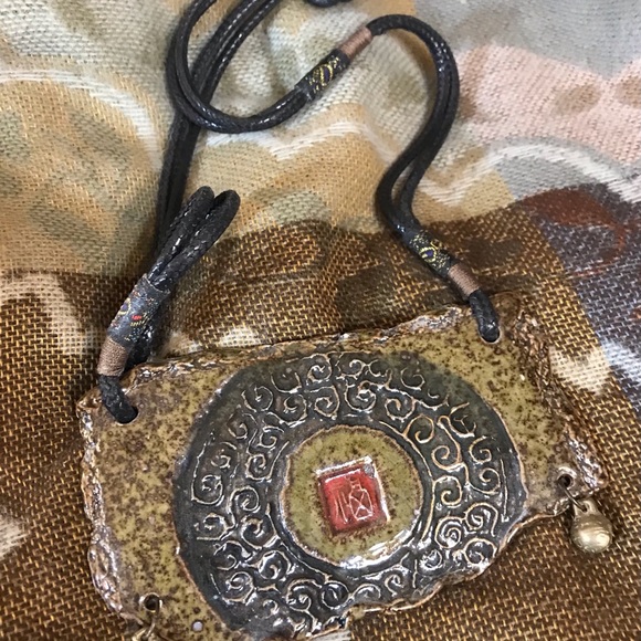 Fabulous one of a kind ceramic necklace - Picture 8 of 10